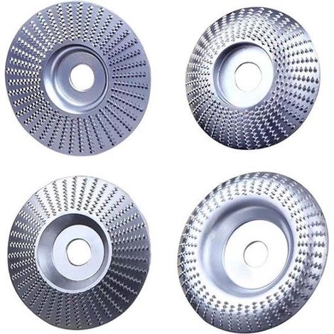 Adecuado para lijado，piedras de amolar y discos de pulido para amoladoras angulares de madera. Agujero de perforación de 22 mm (plateado)