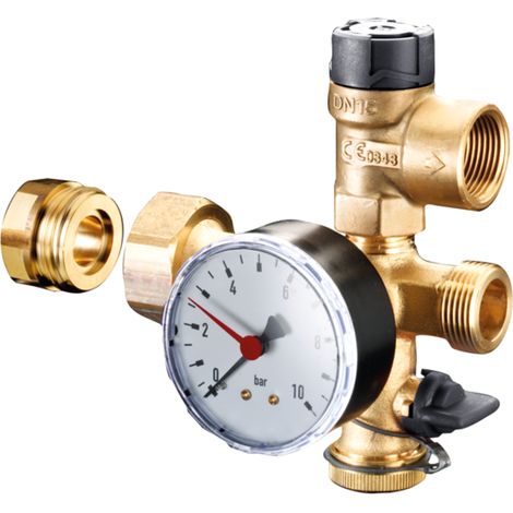 OVENTROP Set gruppo di sicurezza per scambiatore di calore Regumat, 1351598