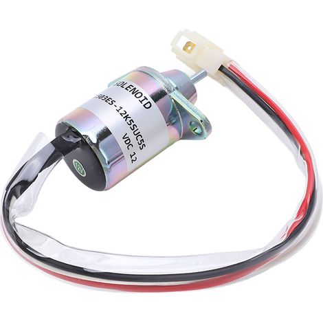 Électrovanne d'arrêt de carburant 12 V 1503ES 12K5SUC5S de remplacement pour tracteur de pelouse John Deere 355D (1/5)