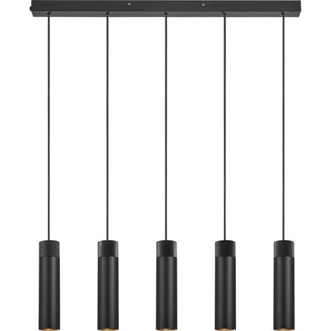 Suspension Tilo 5-Spot  Métal Noir ,  H. 24,6 - IP20 - GU10 /  Nordlux Intérieur