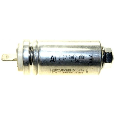 CONDENSATEUR 3 MF 420 V POUR LAVE VAISSELLE BOSCH, GAGGENAU, NEFF, SIEMENS, VIVA -
            1115927012 (1/4)