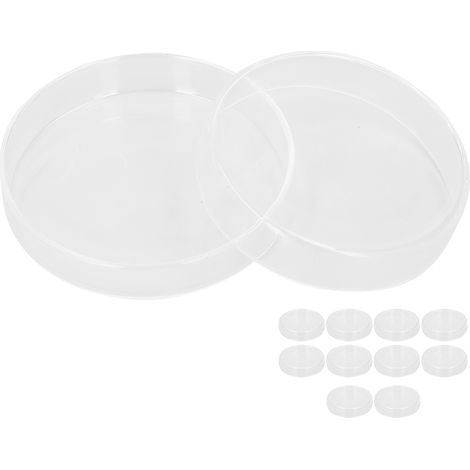 Boîtes de Pétri en Verre Borosilicate Stériles, 10 Unités avec Couvercles pour Culture Microbiologique (1/5)