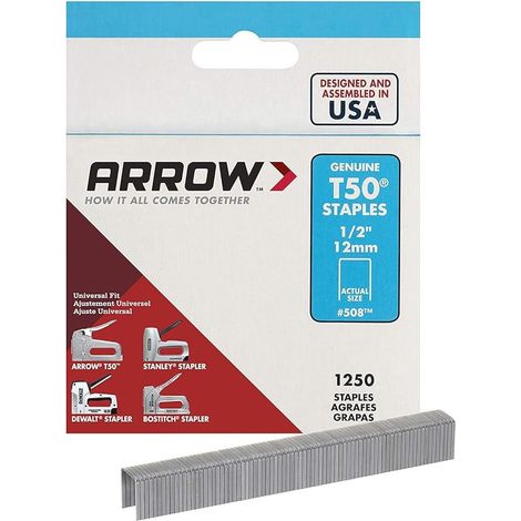 Arrow - Agrafes T 50 - 12mm 1 Boite de 1250