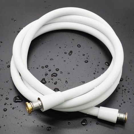 m Universal-Duschschlauch, ultraweicher, verdrehungs- und knickfester Silikonschlauch, weißer Bidet-Sprühkopf für Toilette – SONSTIGES