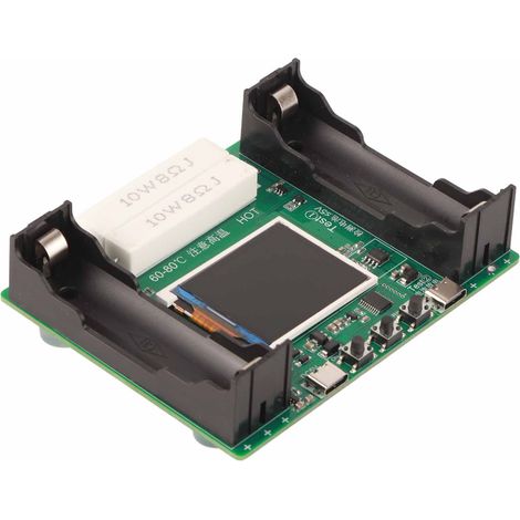 Testeur de résistance interne de batterie, écran LCD 1,77 pouce, modes réglables, testeur de capacité de batterie au lithium 18650, 5 V CC (1/5)