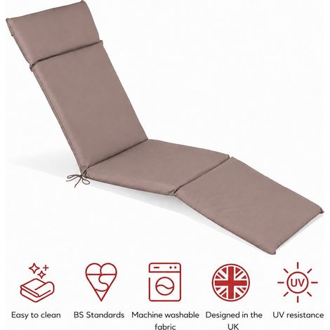 SP Steamer Pad Cushion - L183 x W49 x H6 cm - Taupe