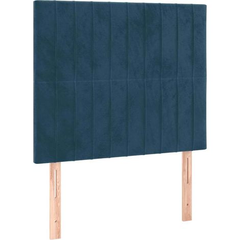 Maison Exclusive - Cabecero de cama azul oscuro 90x5x118/128 cm T (1/5)