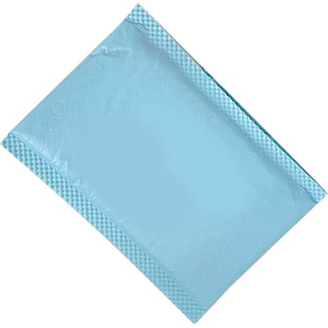 Enveloppes à bulles bleues en PE épais antichoc pour l'emballage de coques de téléphone et de cartes