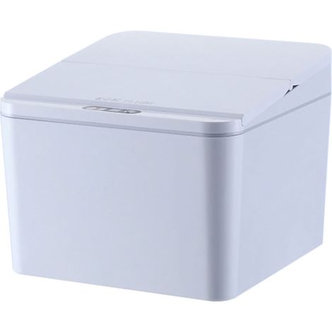 Poubelle intelligente à capteur, poubelle électrique multifonction pour voiture et bureau, grise (1/5)