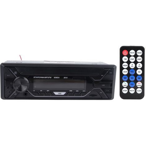 Single-DIN-Autoradio (12 V/24 V) mit Bluetooth, MP3-Empfänger, FM-Radio, einstellbarer Hintergrundbeleuchtung und Freisprecheinrichtung (1/5)