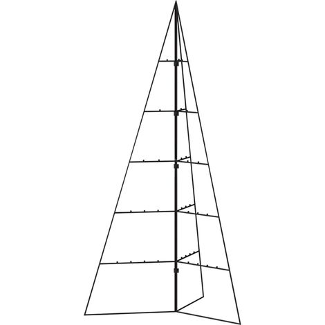 Arbre de Noël  Sapin de Noël en métal pour décoration noir 100 cm (1/5)