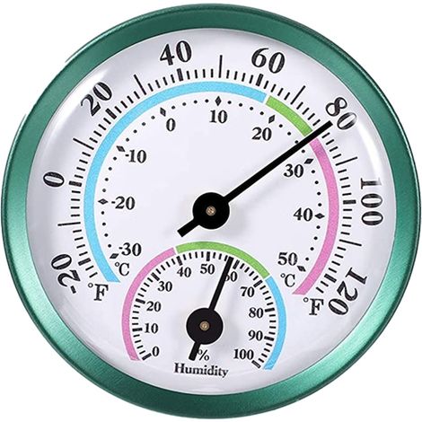 Thermomètre analogique 2 en 1 intérieur et extérieur, mesure de température et d'humidité, -30 à 50 °C, maison et jardin (1/5)