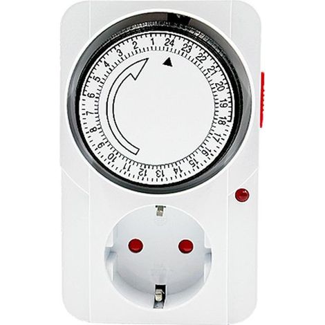 Programmateur Journalier Mécanique avec Voyant Lumineux - 3680W - Noir,pour un confort optimal (1/3)