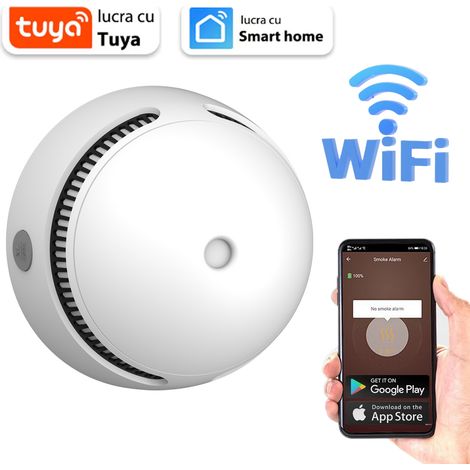 Dewinner – Détecteur de fumée sans fil – Autonomie 10 ans – Alarme 85 dB – Technologie photodétectrice – Résistant aux insectes – Matériau ignifuge