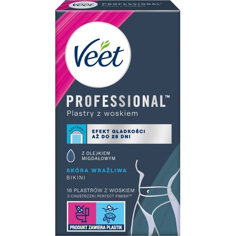 Veet Bikini-Wachsstreifen, für empfindliche Haut, 16 Stück. (1/5)