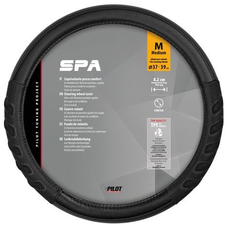 Spa, coprivolante in Skeentex - M - Ø 37/39 cm - Nero