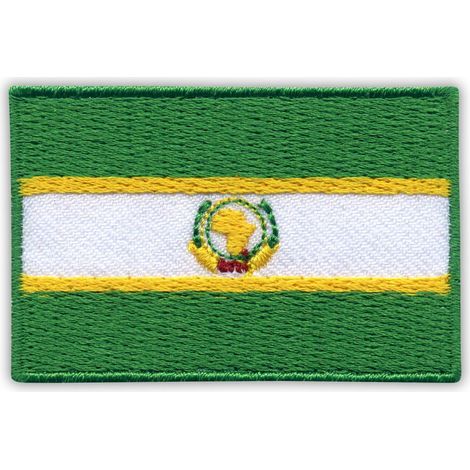 Aufnäher mit der Flagge der Afrikanischen Union – 5 cm – zum Aufbügeln/Heißsiegeln – gestickter Aufnäher/Abzeichen/Emblem