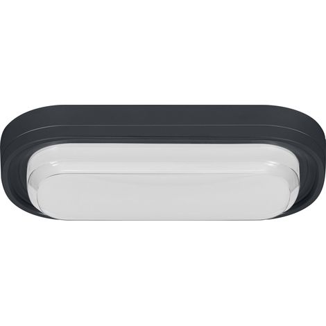 OSRAM Lampe de plafond noire, 3000 K / 4000 K / 6500 K, blanc chaud, 2100 lm, 24 W, acrylonitrile butadiène styrène (ABS), durée de vie de 25 000 h (1/4)