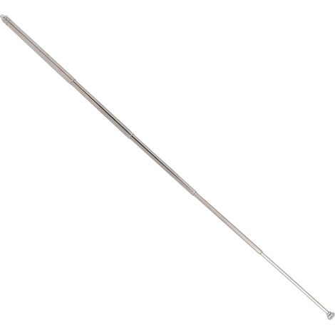 Télécommande Voiture Antenne Remplacement Argent Acier Inoxydable + Laiton Antenne Télescopique M3 Filetage Mâle 5 Sections pour TV Électrique Jouet Lampe Vcd (1/5)