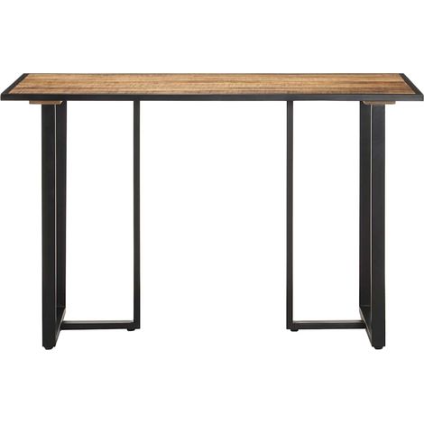 Maison Exclusive - Table à manger 120 cm Bois de manguier brut (1/5)