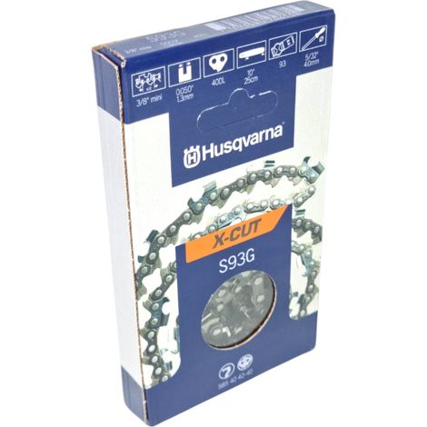 Husqvarna X-CUT S93G Sägekette 25 cm 3/8" 1,3 mm 40 TG ( 585404240 ) für Kettensäge