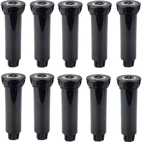 Lot de 10 arroseurs escamotables, outils de jardinage, têtes de pulvérisation pour fournitures de jardin, équipement d'irrigation à 360°, printemps (1/2)