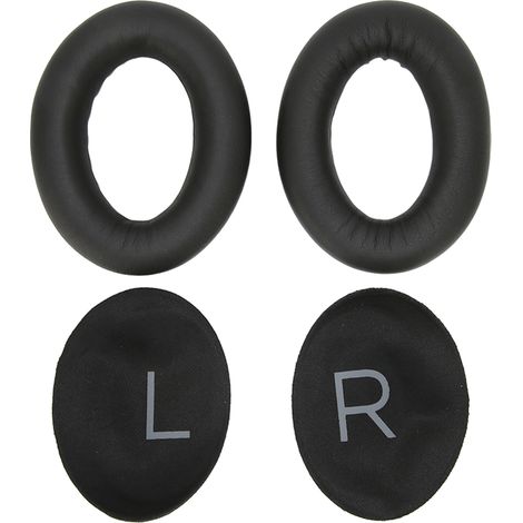Coussinets d'oreille rembourrés pour casque, isolation sonore confortable, compatibles QuietComfort 45, noir (1/5)