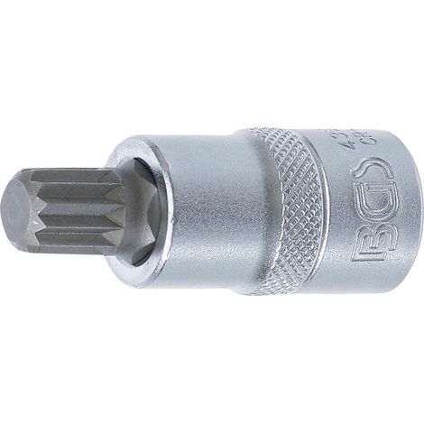 Punta de vaso entrada 12,5 mm (1/2") dentado múltiple interior (para XZN) M12 (1/2)