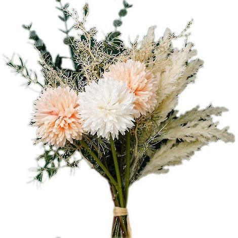 Centres de table de fleurs artificielles pour la décoration de la maison et du salon, fausse herbe de la pampa pour mariage (1/5)