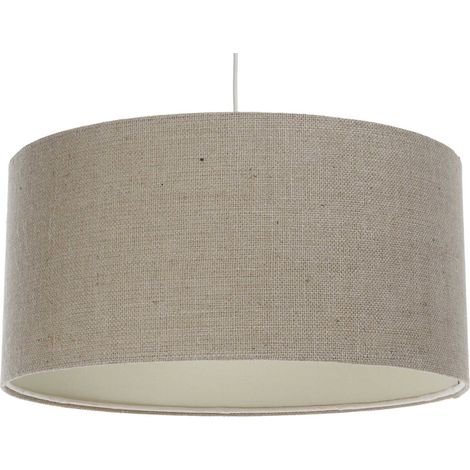 Suspension en chanvre naturel style boho pour salon élégant - Ø 40 cm - H20 cm (1/5)