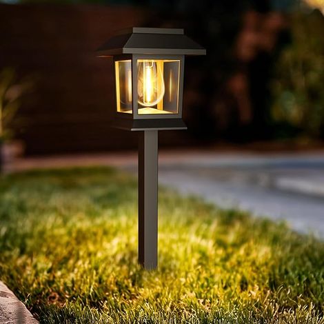 Paquete de 3 luces solares retro impermeables IP44 para exteriores y patios. (1/5)
