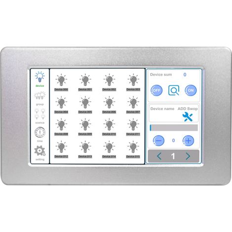 Controller DALI Touch Screen LCD 7” Master – Gestione Scene, Gruppi e Controllo Luci DL103B (1/3)