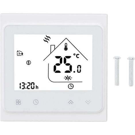 BHT 002GC Boiler Heating Programmable Thermostat Digital Touchscreen with Large LCD Display Passive Output Temperature Controller 95-240V (1/5)