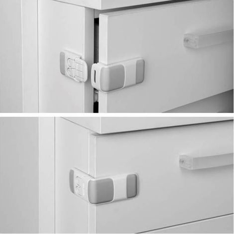 Chiusura Di Sicurezza Laterale Per Cassetti - 6 Pz
