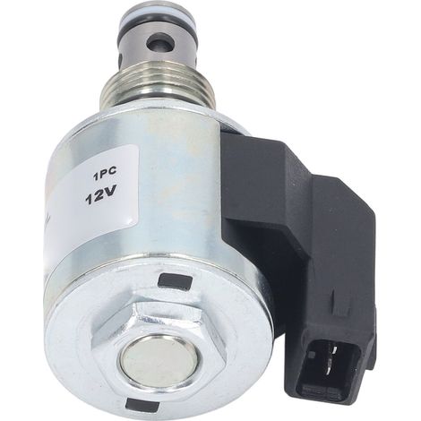 Électrovanne 12 V pour pelle rétro JCB 3CX, 4CX et 4C, à réponse rapide et économie d'énergie (réf. 6401312). (1/5)
