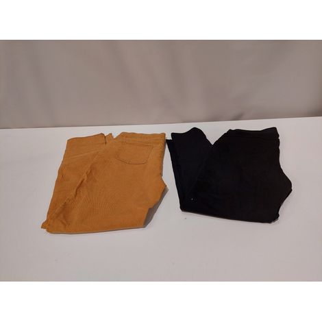 Lot de 2 - MARQUE INCONNUE - Pantalons extensibles coton - Confort et style - Voir photos (1/5)