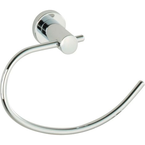 Roper Rhodes Minima Chrome Bathroom Cloakroom Towel Ring Holder 6922.02