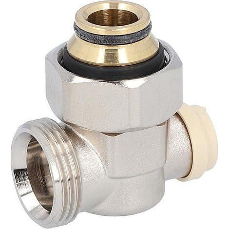 Raccord simple de robinet a bille forme d´angle 3/4"femelle eurocone raccord tube 3/4" "