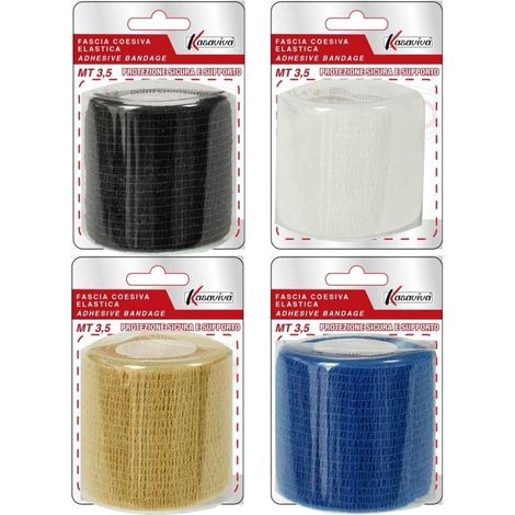1 Pezzo Benda Fitness Coesiva Adesiva Elastica 3,5 Metri 4 Colori