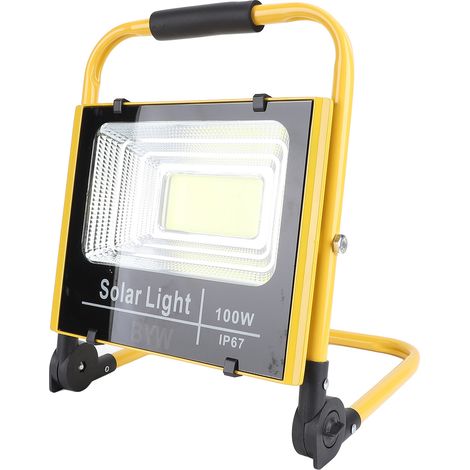 Projecteur LED Chantier 100W 20000LM 6000K IP67 Étanche Rechargeable Portable Lampe de Travail Prise UE (1/5)