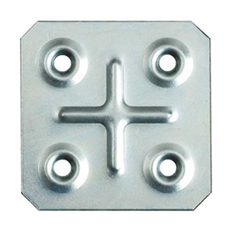 GIUNZIONE 4 FORI DRITTA 8/117 - ZINCATA S.MM 1,0 CF=PZ 100 CM 4,5X4,5- 1 confezioni