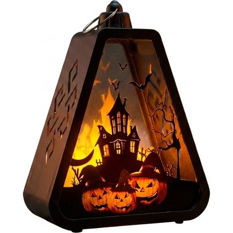 Laternen Halloween Außendekoration Vintage für Mitteltisch Lanterne De Porche Sorcière Château Pour Extérieur Intérieur (1/5)