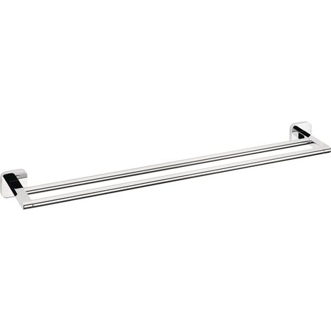 tesa Handtuchstange Elegaant Metall, chrom, 2-armig, rostfrei Badetuchhalter (1/4)
