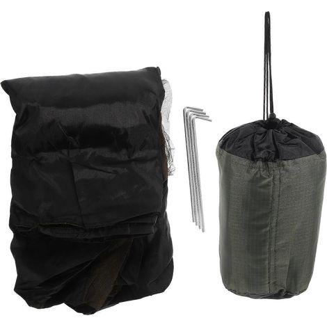 Ensemble de 3 moustiquaires de camping portables avec porte zippée, protection anti-moustiques extérieure (1/5)