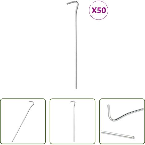 Camping - Zeltheringe 50 Stk. 23 cm Ø5 mm Verzinkter Stahl (1/5)
