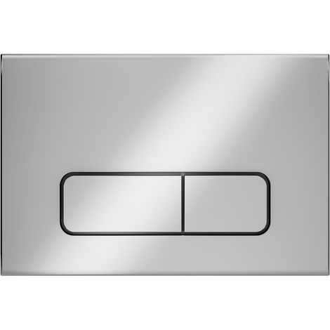 Placca di comando rettangolare compatibile con cassetta Sigma Geberit - Cromo (1/2)