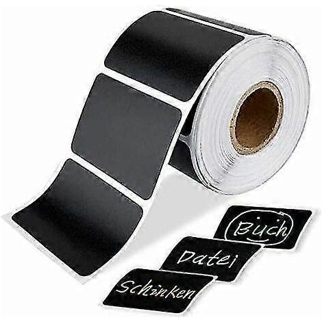 300 étiquettes autocollantes imperméables effet tableau noir pour pots à épices, scrapbooking, pochettes cadeaux et bien plus encore. (1/5)
