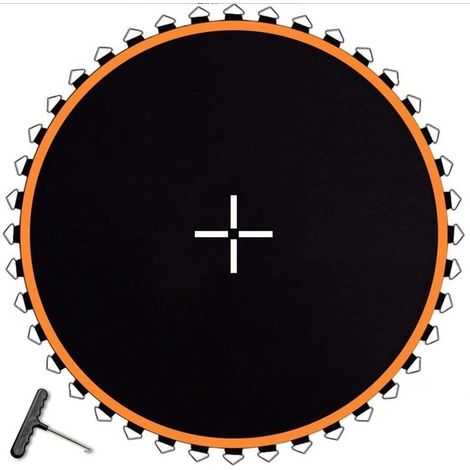 Trampolinmatte, kompatibel mit einem 2,4 m (8 ft) Rahmen und ausgestattet mit 48 14 cm Federn, verstärkt, UV-beständig und mit Federhaken.