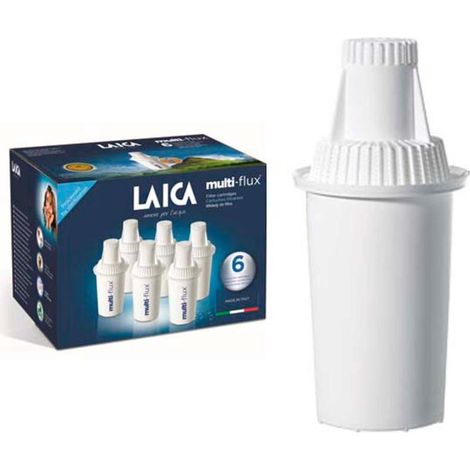 LAICA filtros jarra multiflux f6a3 caja 6 , Caja 6 filtros jarra purificadora Laica. -Reduce la cal y prolonga la vida de la cafeteraCompatibles con las principales marcasN