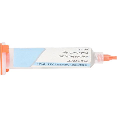 Pâte à souder haute température 217℃, seringue anti-séchage, flux de soudure pour réparation téléphone portable, 45g (1/5)